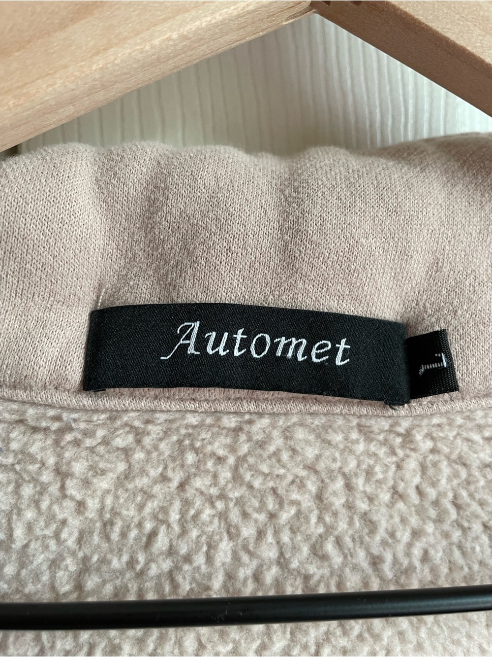 Amazon Women's Half-Zip Pullover Sweatshirt - Light Blush/ Tan - Picture 4 of 4